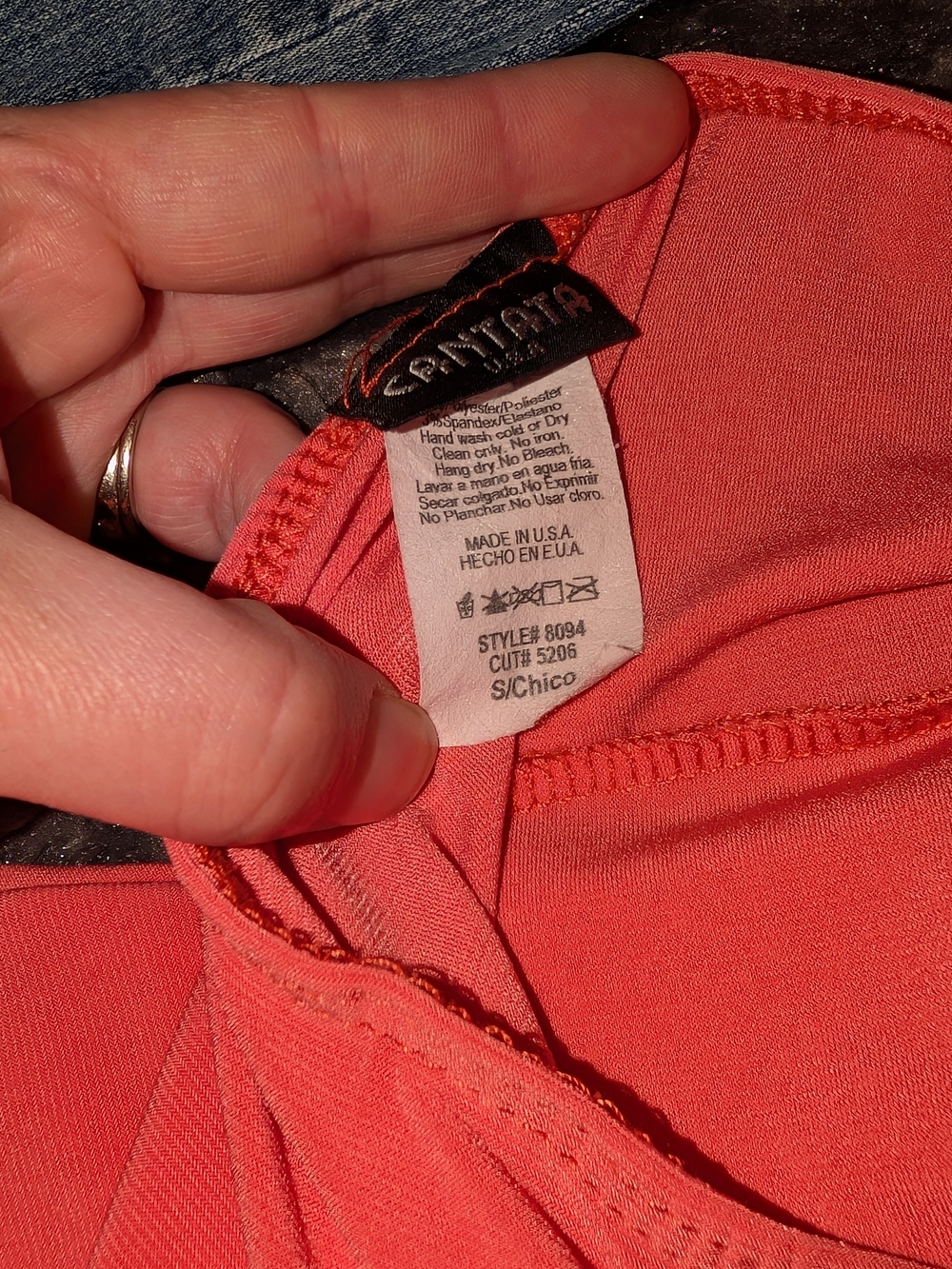 Strapless Red Bandeau Top with Decorative Buckle - Picture 2 of 2